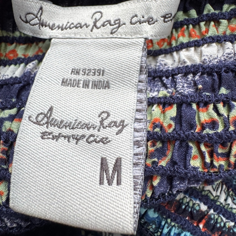 American Rag Multi Colored Blue Patterned Mini Dr… - image 3